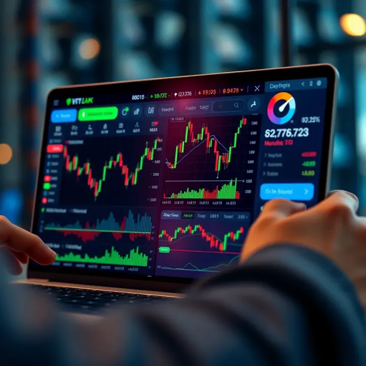 User interface showcasing trading charts and analytical tools within the Deriv Analysis Tool APK