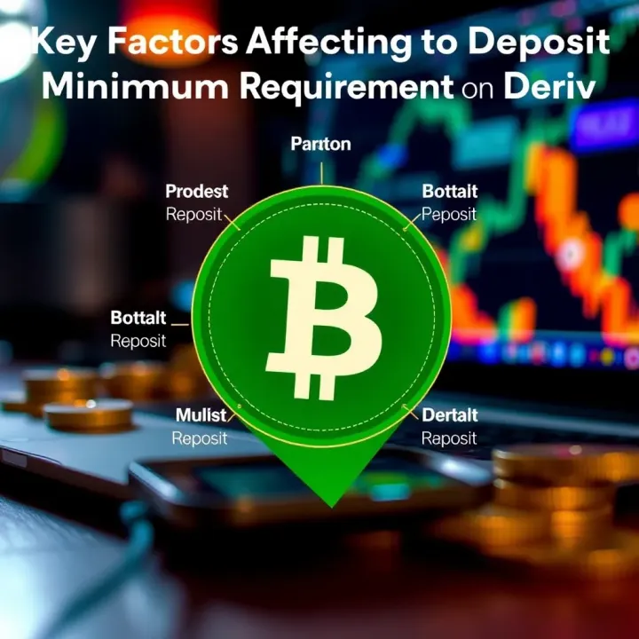 Visual representation of factors influencing minimum deposit amounts in online trading