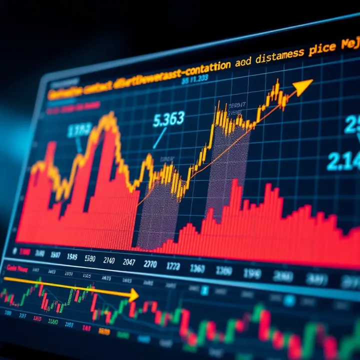 Graph illustrating the relationship between derivative contracts and underlying asset price movements in financial markets