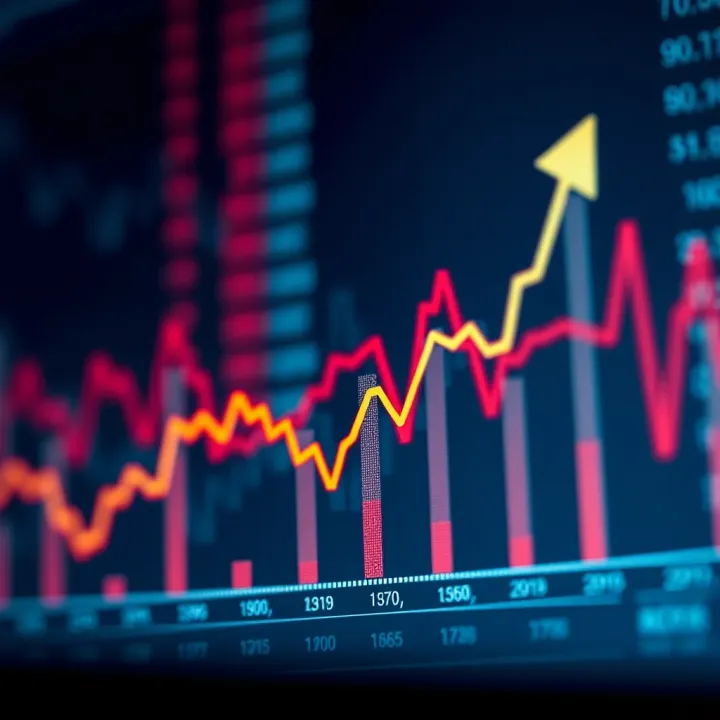 Graph showing an upward trend symbolizing steady forex trading profits