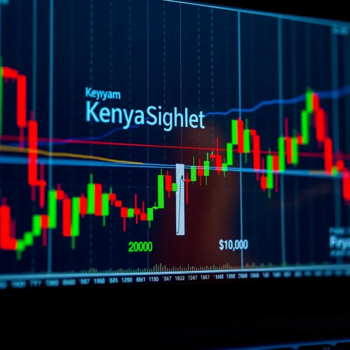 Graph illustrating forex trading trends and signal analysis with Kenyan flag colors