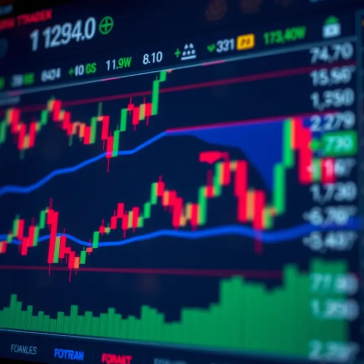 Chart displaying margin level as a ratio of equity to used margin in forex trading