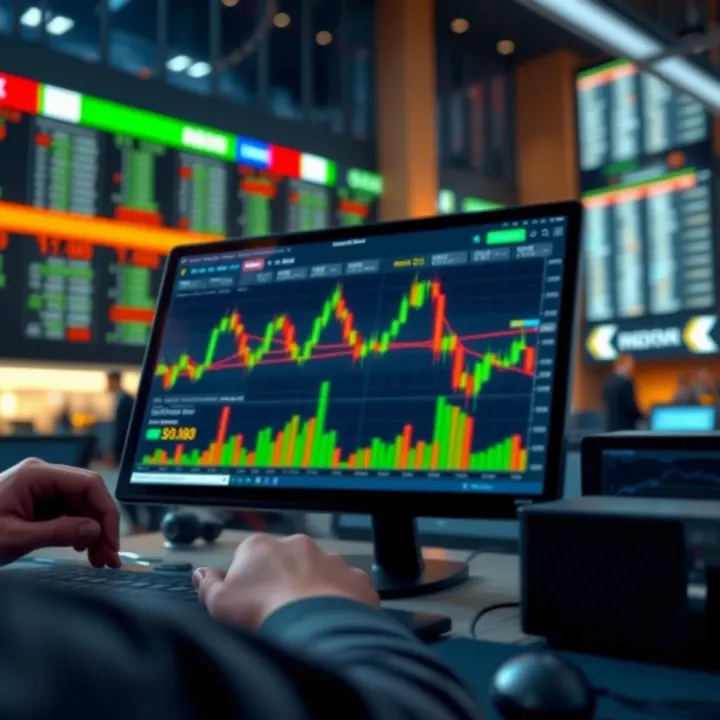 Risk Management Strategies on Pocket Option Illustration showing risk management and smart trading strategies on a digital trading platform