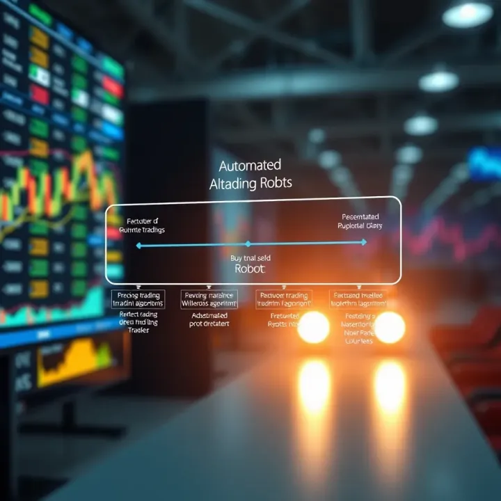 Diagram illustrating the flow of automated trading algorithms executing buy and sell orders in financial markets