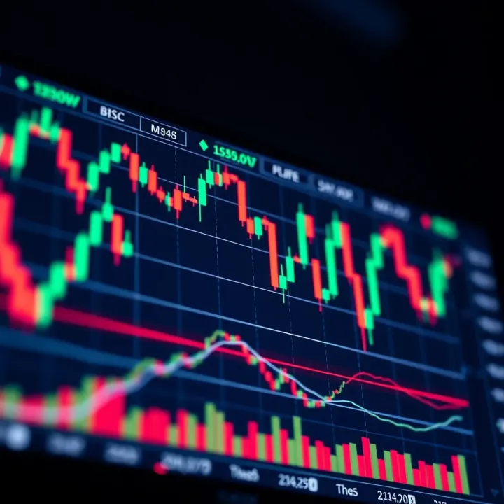 TradingView Chart Featuring Candlestick Patterns and Technical Indicators TradingView chart displaying candlestick patterns with technical indicators overlay