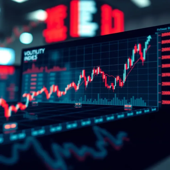 Volatility Indices and Market Fluctuations Graph illustrating fluctuations in volatility indices reflecting market uncertainty