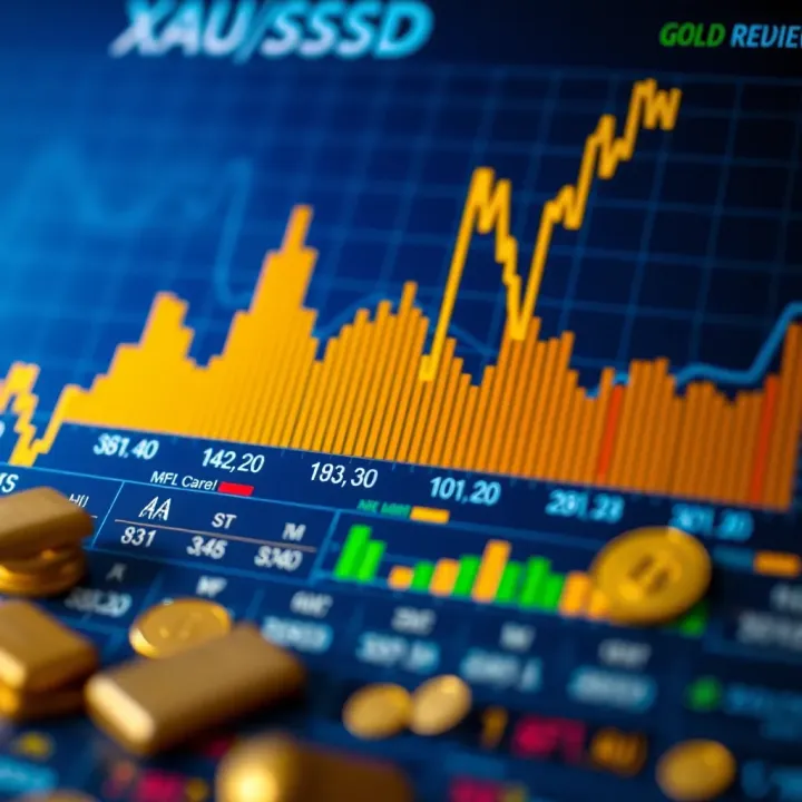 Graph depicting economic indicators impacting gold demand and XAU/USD fluctuations